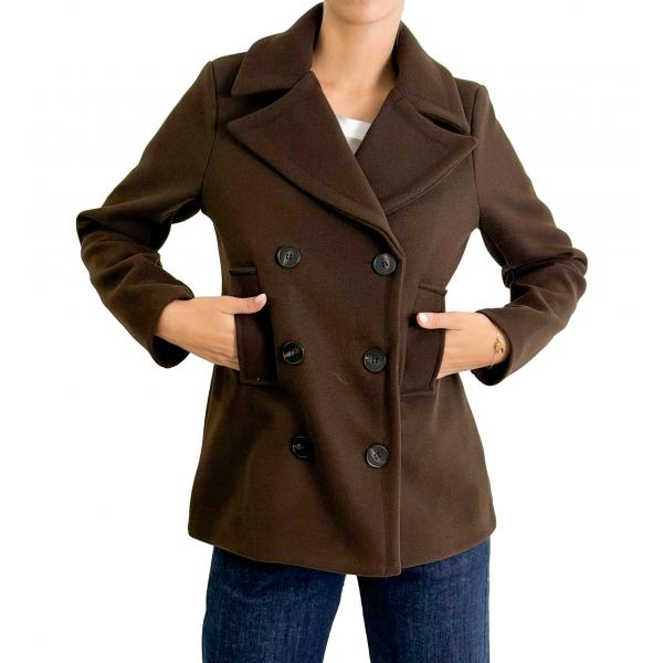 Cappotto corto tinta unita con bottoni 